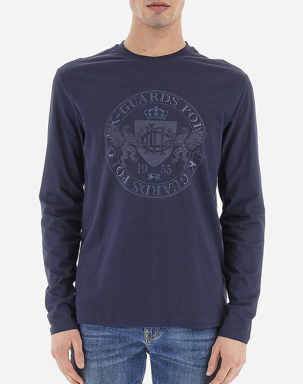 LA MARTINA MAN T-SHIRT 3LMWMRG30-07207 NavyBlue