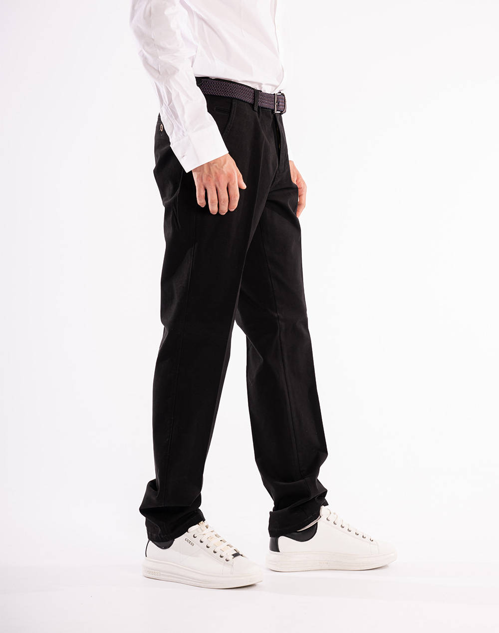 LEXTON CHINO PANTS 09.32.BA-BLACK Black φωτογραφία