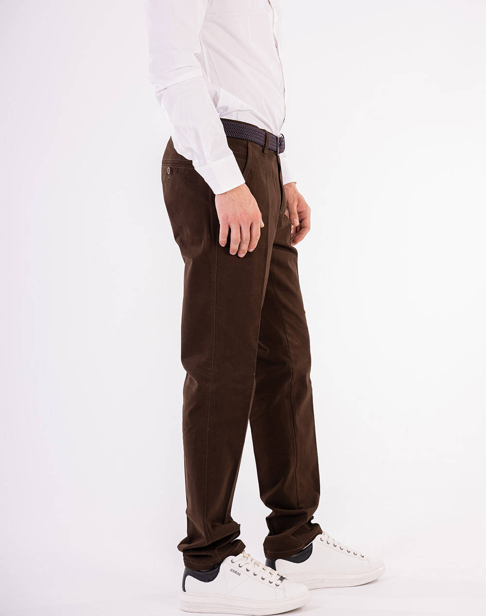 LEXTON CHINO PANTS 09.32.BA-BROWN Brown φωτογραφία
