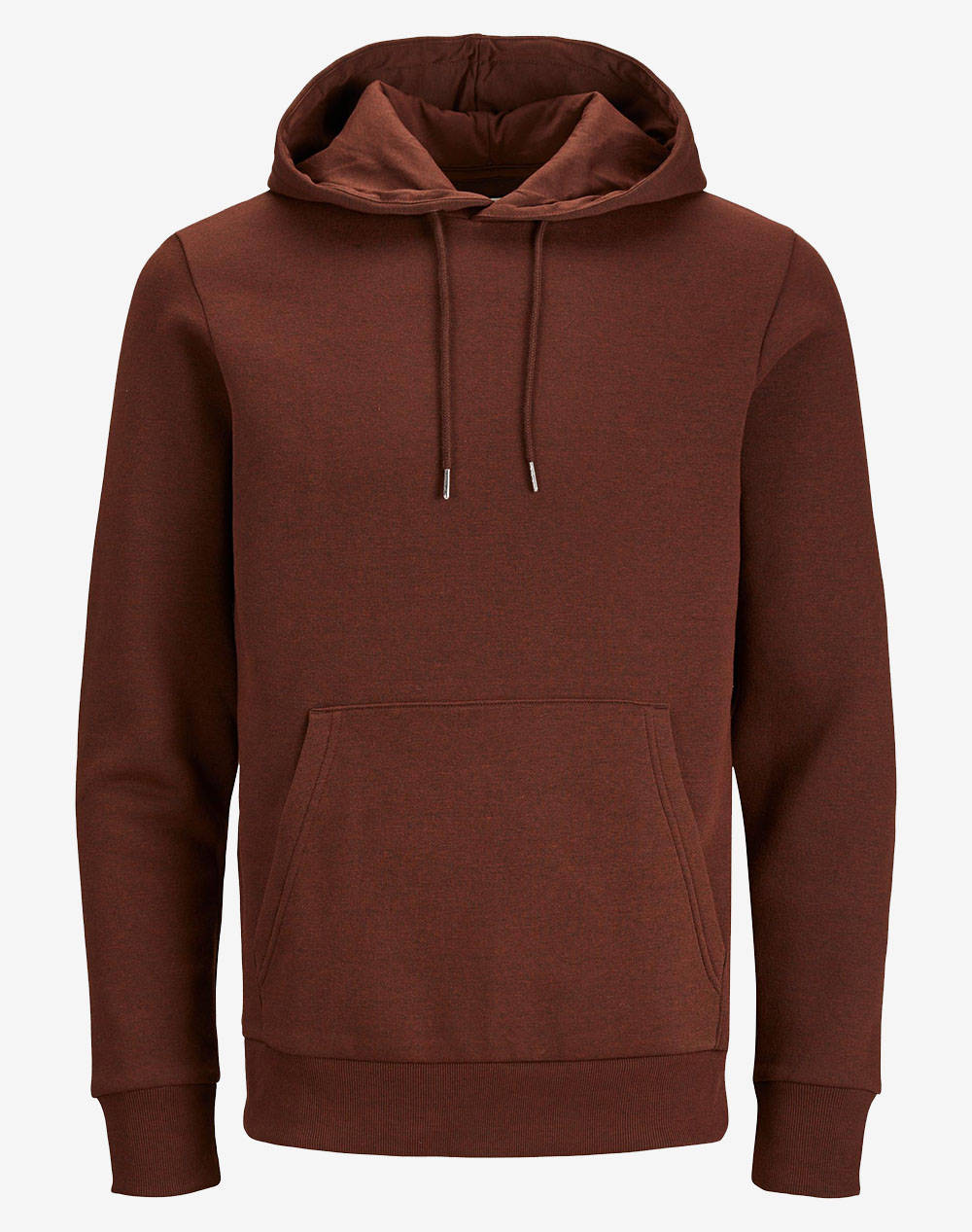 PRODUCT PKTGMS BASIC HOOD SWEAT 12131173-Cambridge BrownMELANGE W. BLACK Brown