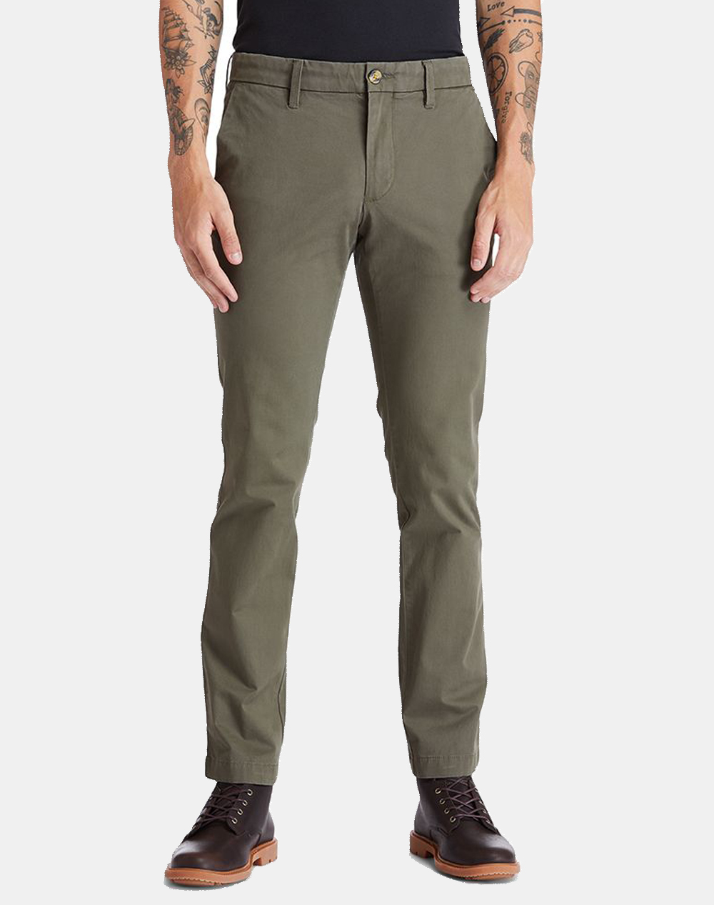 TIMBERLAND Stretch Twill Chino Pant (Slim) TB0A2BYY-A58 Olive