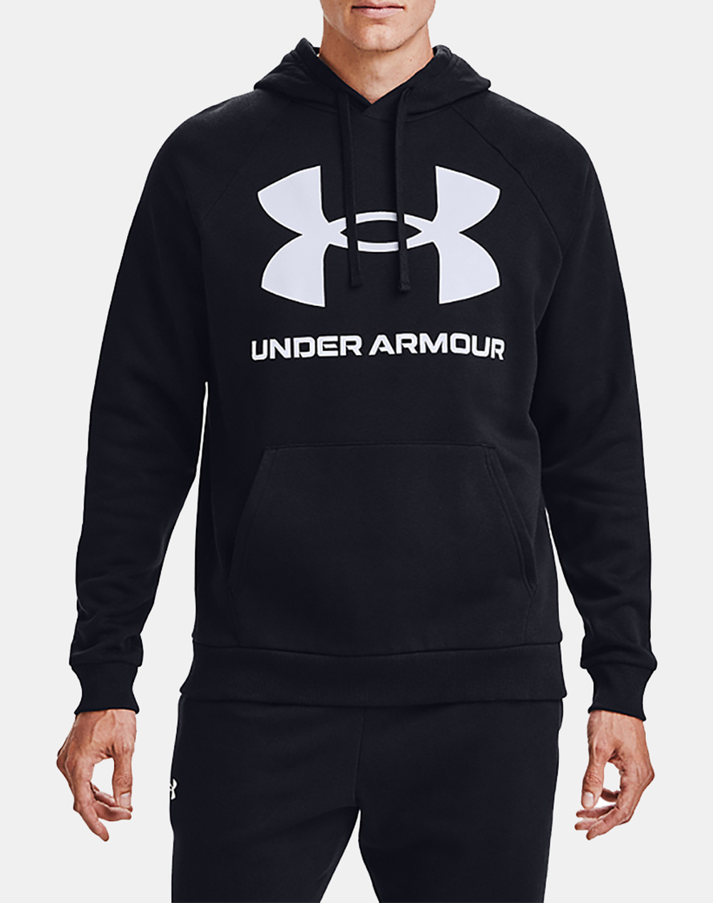 UNDER ARMOUR Men”s UA Rival Fleece Big Logo Hoodie 1357093-7199 Black 3720AUNDE3440006_XR21548