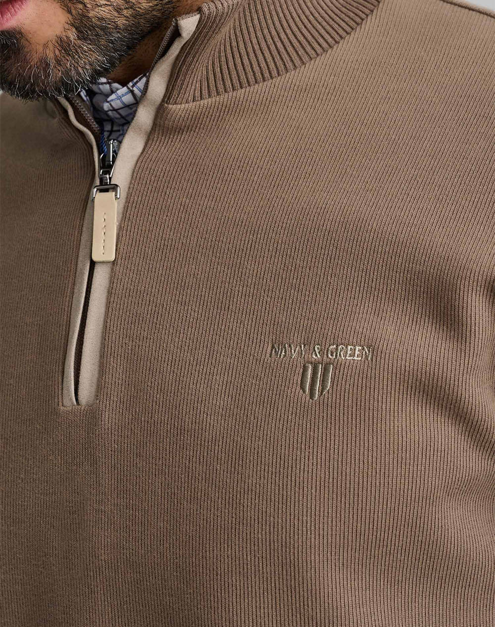 NAVY&GREEN ΜΠΛΟΥΖΑ ΛΟΥΠΕΤΟ 24EY.005/LZ-BROWN GREY Brown φωτογραφία