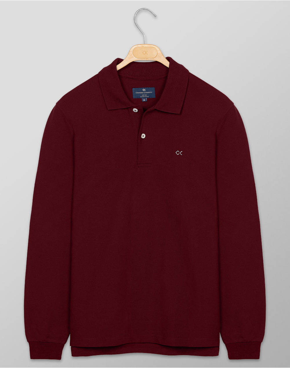 OXFORD COMPANY POLO ΜΠΛΟΥΖΑ P217-PU50.25-25 Bordeux 3720POXFO3410268_XR00423