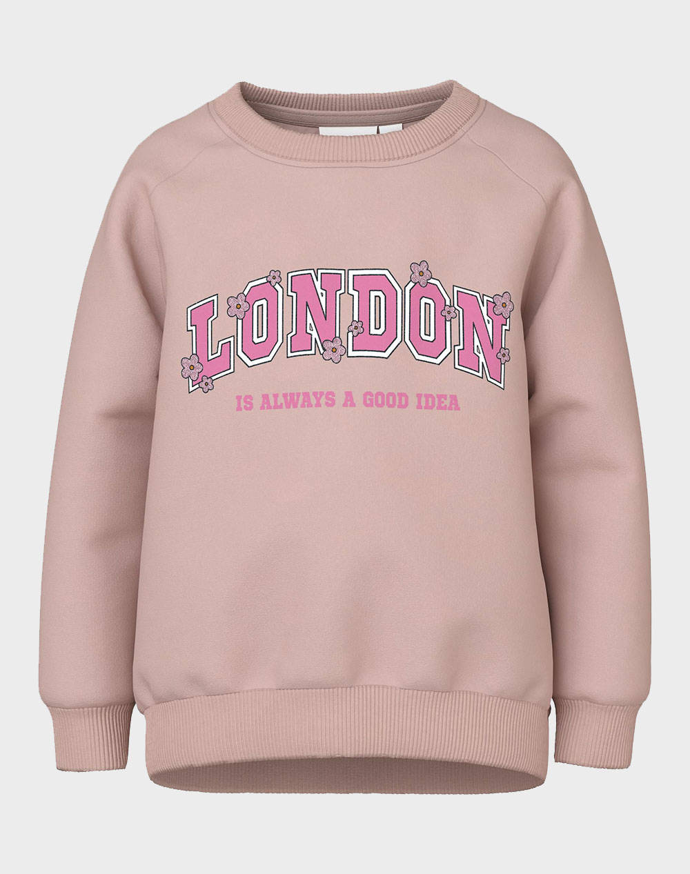 NAME IT NMFVENUS SWEAT BRU O1 13220292-ROSE SMOKE deepPink