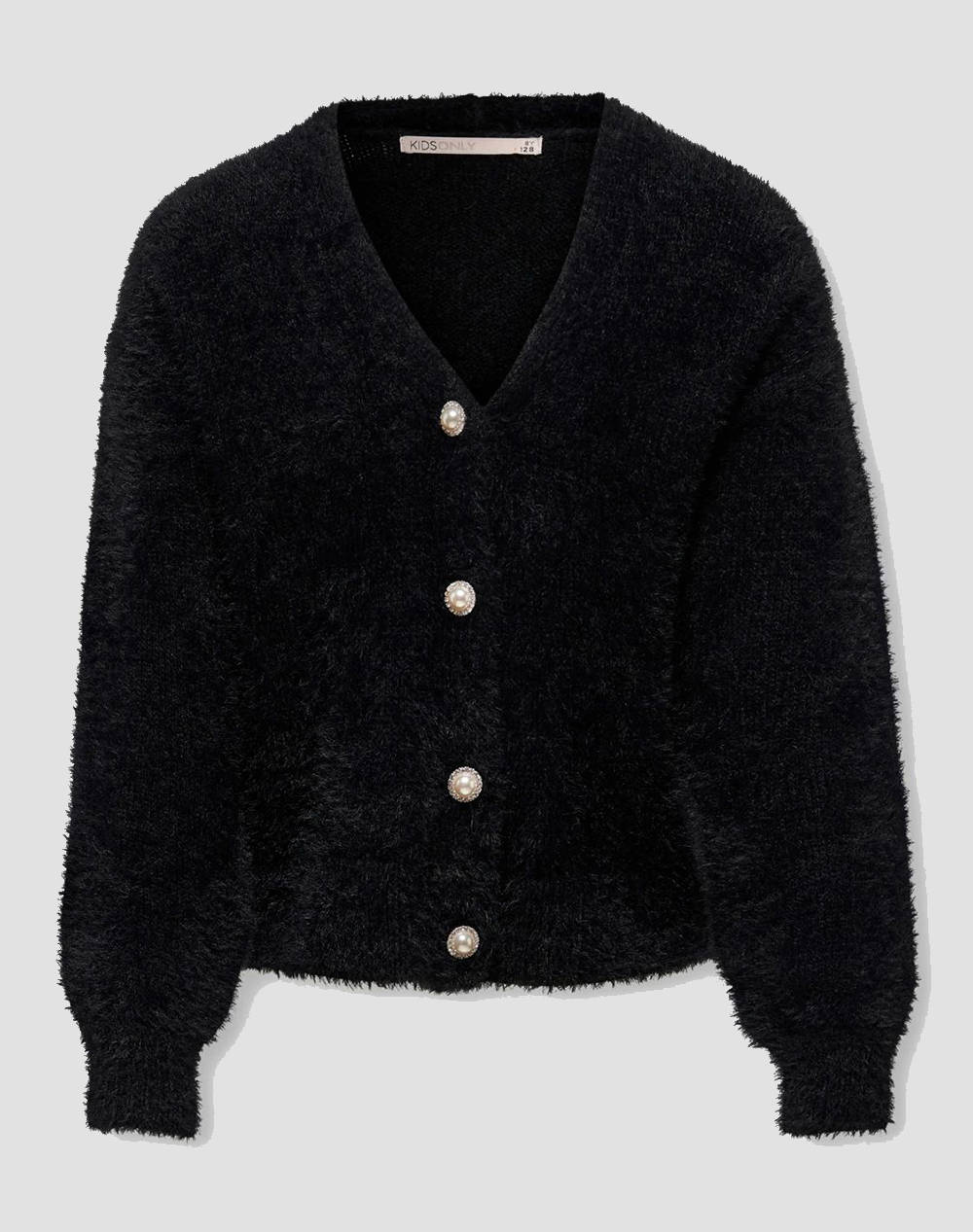 ONLY KOGNEWPIUMO CARDIGAN 15306451-BLACK Black