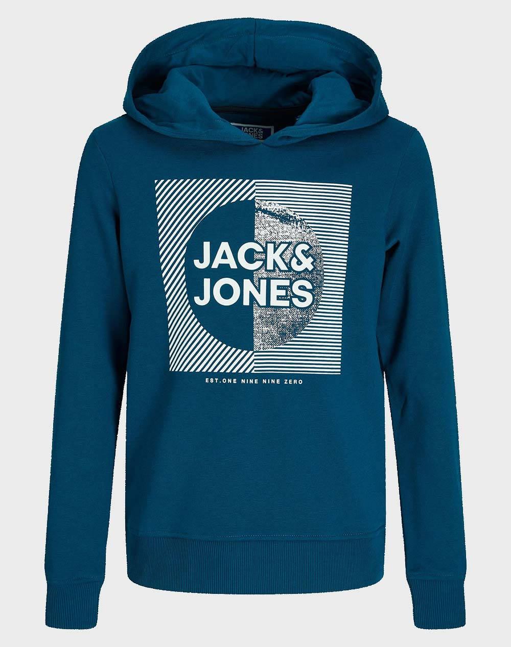 JACK&JONES JJSTEIN SWEAT HOOD JNR 12237091-Sailor Blue SteelBlue