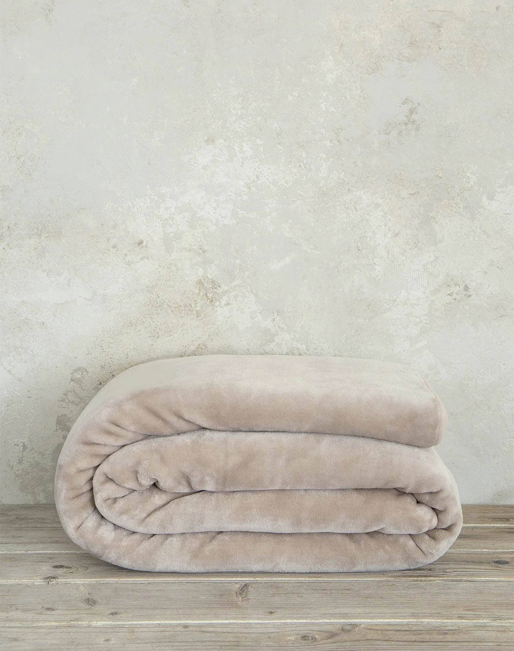 NIMA Velvet Blanket Super Double Coperta - Nude (Dimensions: 220 x 240 cm)