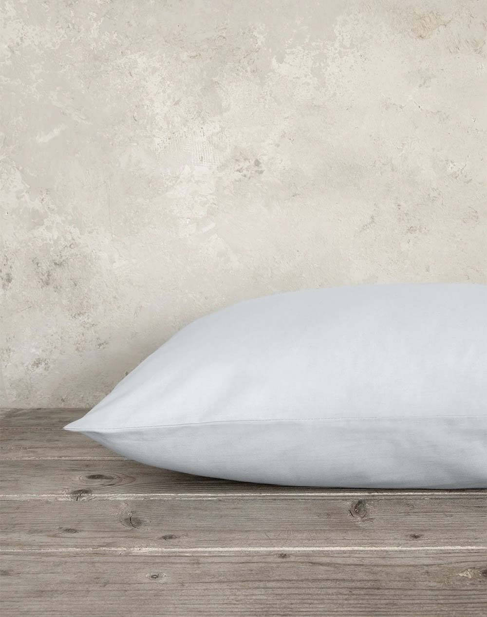 NIMA HOME NIMA Μαξιλαροθήκες Unicolors - Shiny Gray N32847