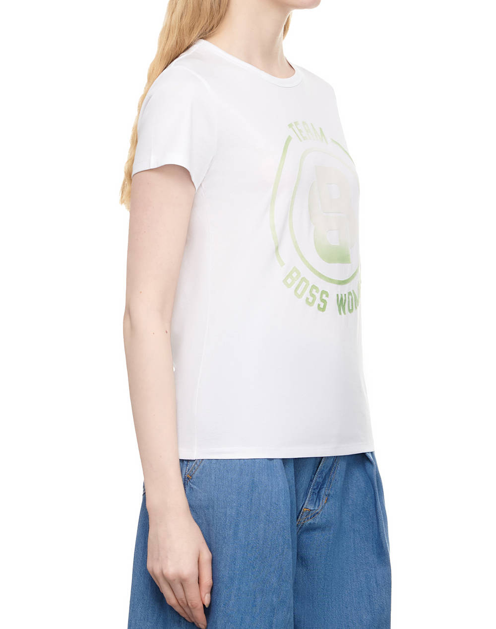 Boss Eventsa5 10236978 01 50514738-100 White Γυναικεία ρούχα μπλούζες Τ-Shirt Politikos Shop Πολιτικός