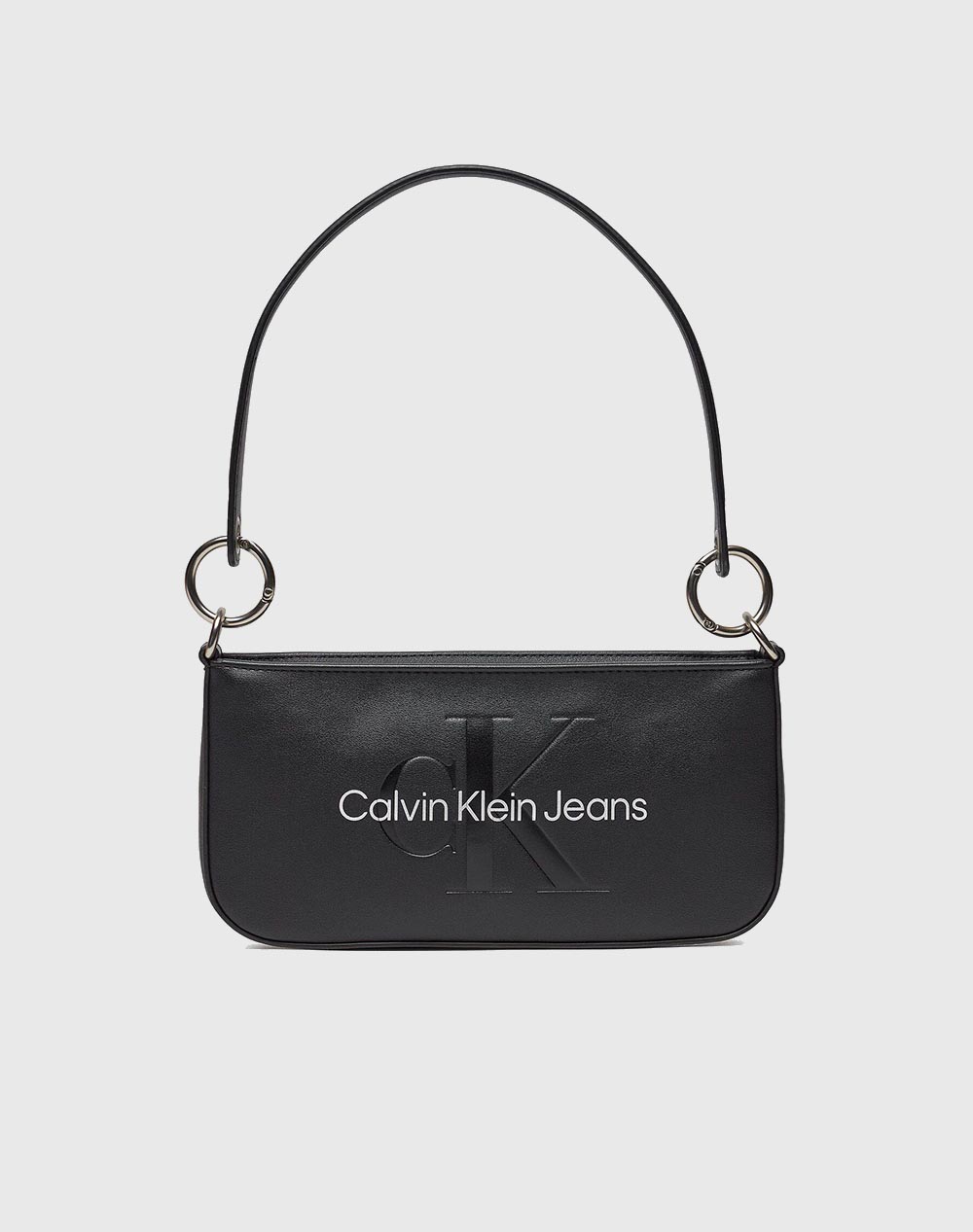 Calvin Klein Women's Monogram Leather Large Tote... - Depop