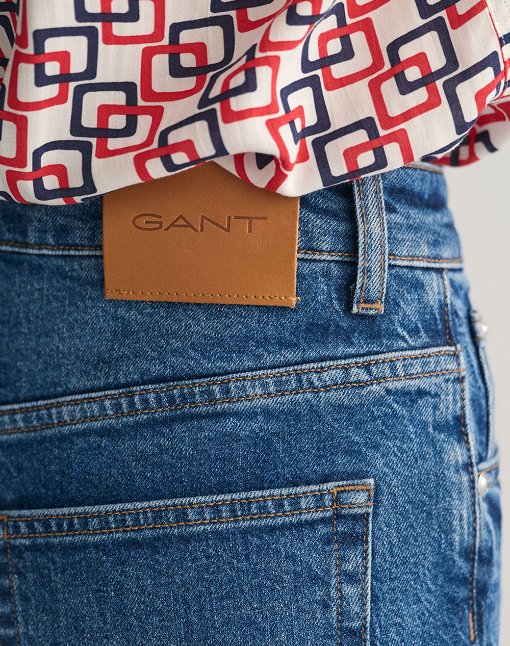 GANT STRAIGHT CROPPED JEANS