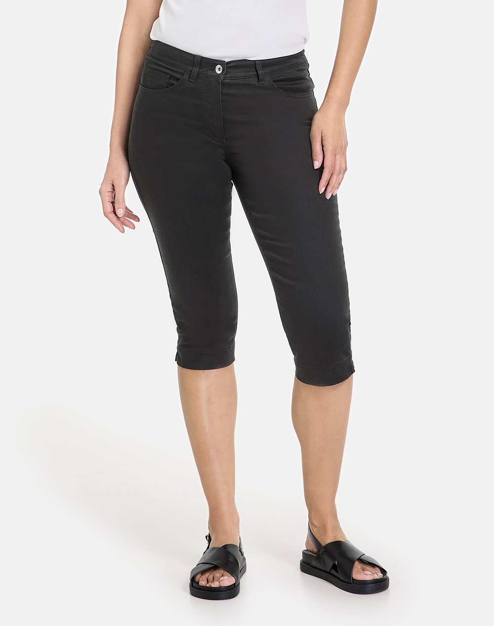 GERRY WEBER PANT LEISURE CROPPED 222124-66287-11000 Black
