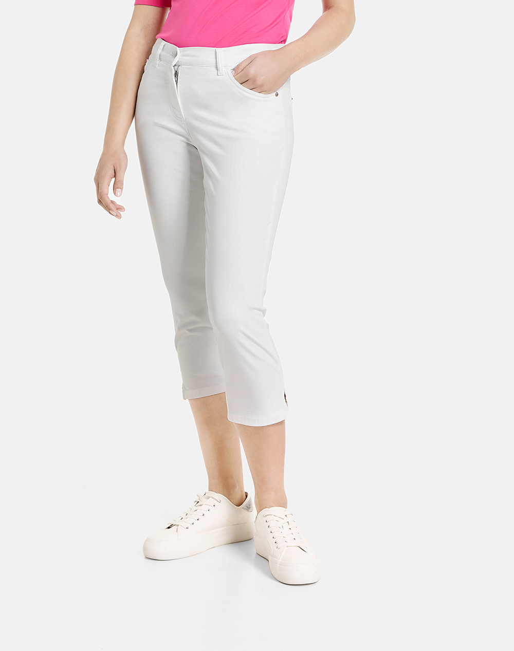 GERRY WEBER PANT LEISURE CROPPED 222070-67965-99600 White