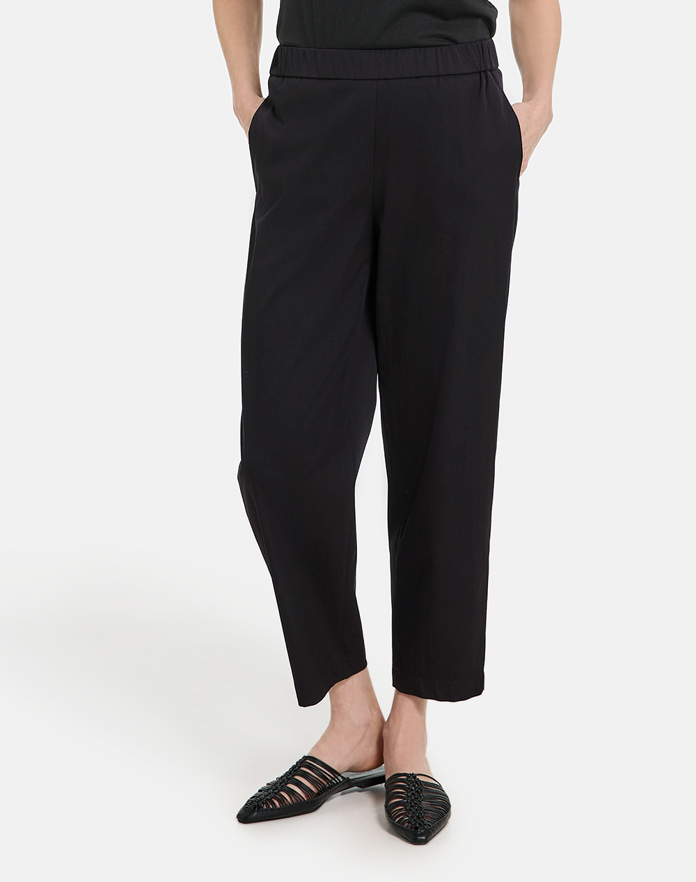 GERRY WEBER PANT LEISURE CROPPED 222069-66235-11000 Black