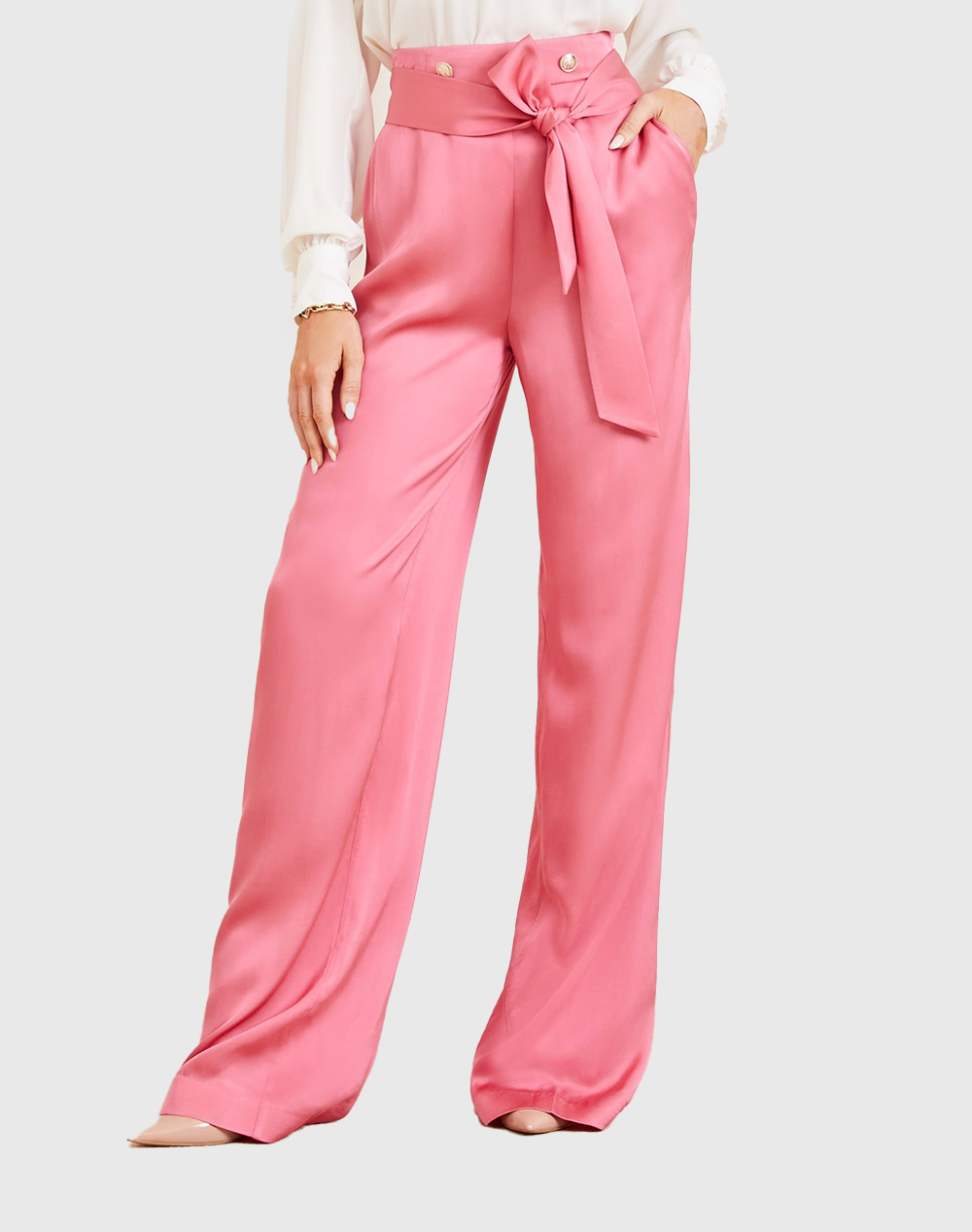 GUESS MARCIANO ANASTASIA PANT ΠΑΝΤΕΛΟΝΙ ΓΥΝΑΙΚΕΙΟ 4RGB039999Z-G65P Pink 3810AGMAR2000001_XR21848