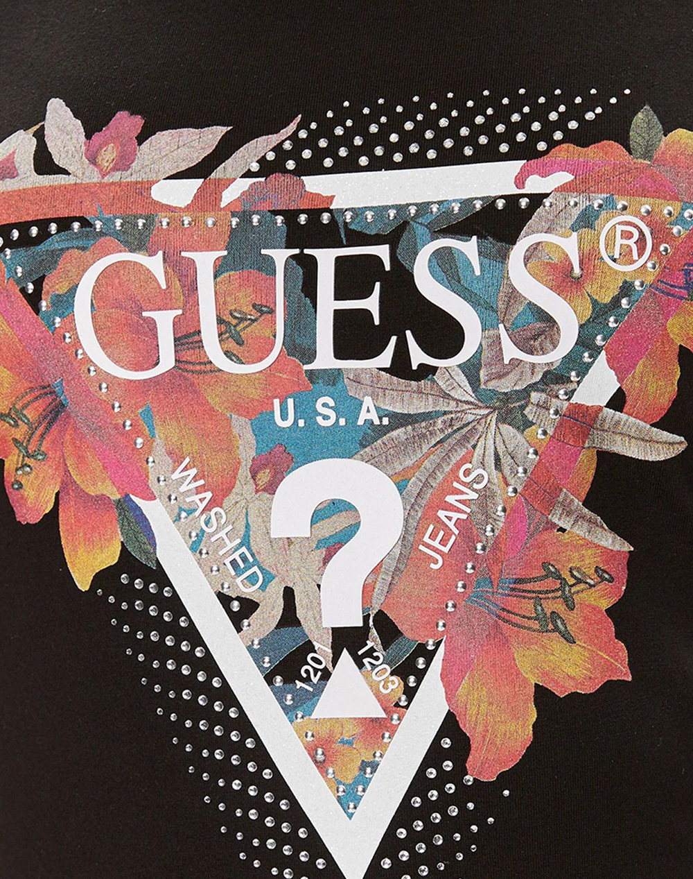 GUESS SS CN TROPICAL TRIANGLE TEE ΜΠΛΟΥΖΑ ΓΥΝΑΙΚΕΙΟ