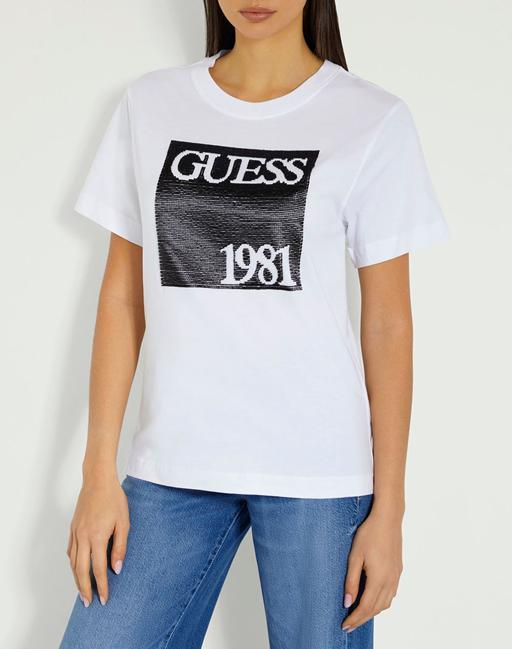 GUESS SS CN GUESS BEADS TEE ΜΠΛΟΥΖΑ ΓΥΝΑΙΚΕΙΟ W4GI16I3Z14-G011 White 3810AGUES3400392_XR05646