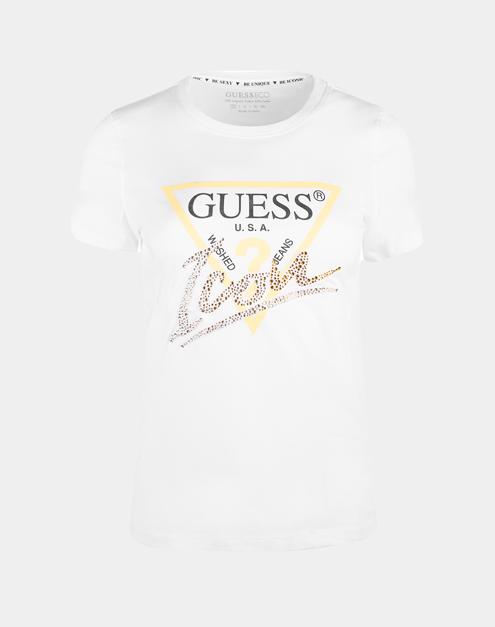 GUESS SS CN ICON TEE ΜΠΛΟΥΖΑ ΓΥΝΑΙΚΕΙΟ W4GI20I3Z14-G011 White 3810AGUES3400405_XR05646