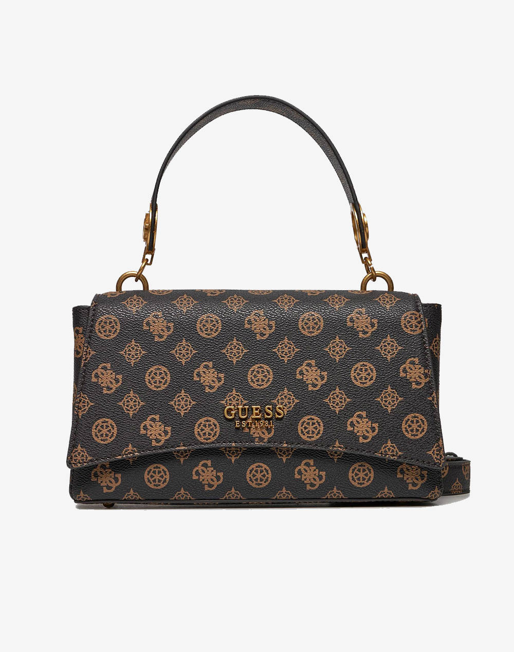 GUESS MASIE TOP HANDLE FLAP BAG WOMEN (Dimensions: 26 x 15 x 8 cm 