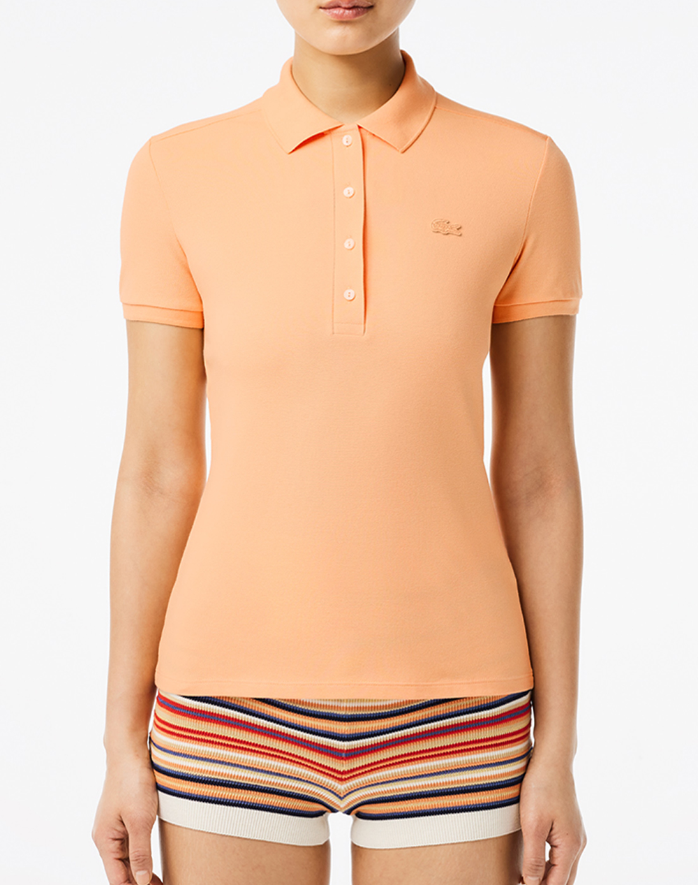 LACOSTE ΜΠΛΟΥΖΑ ΚΜ POLO SS 3PF5462-IXY Coral 3810ALACO3410040_XR28753