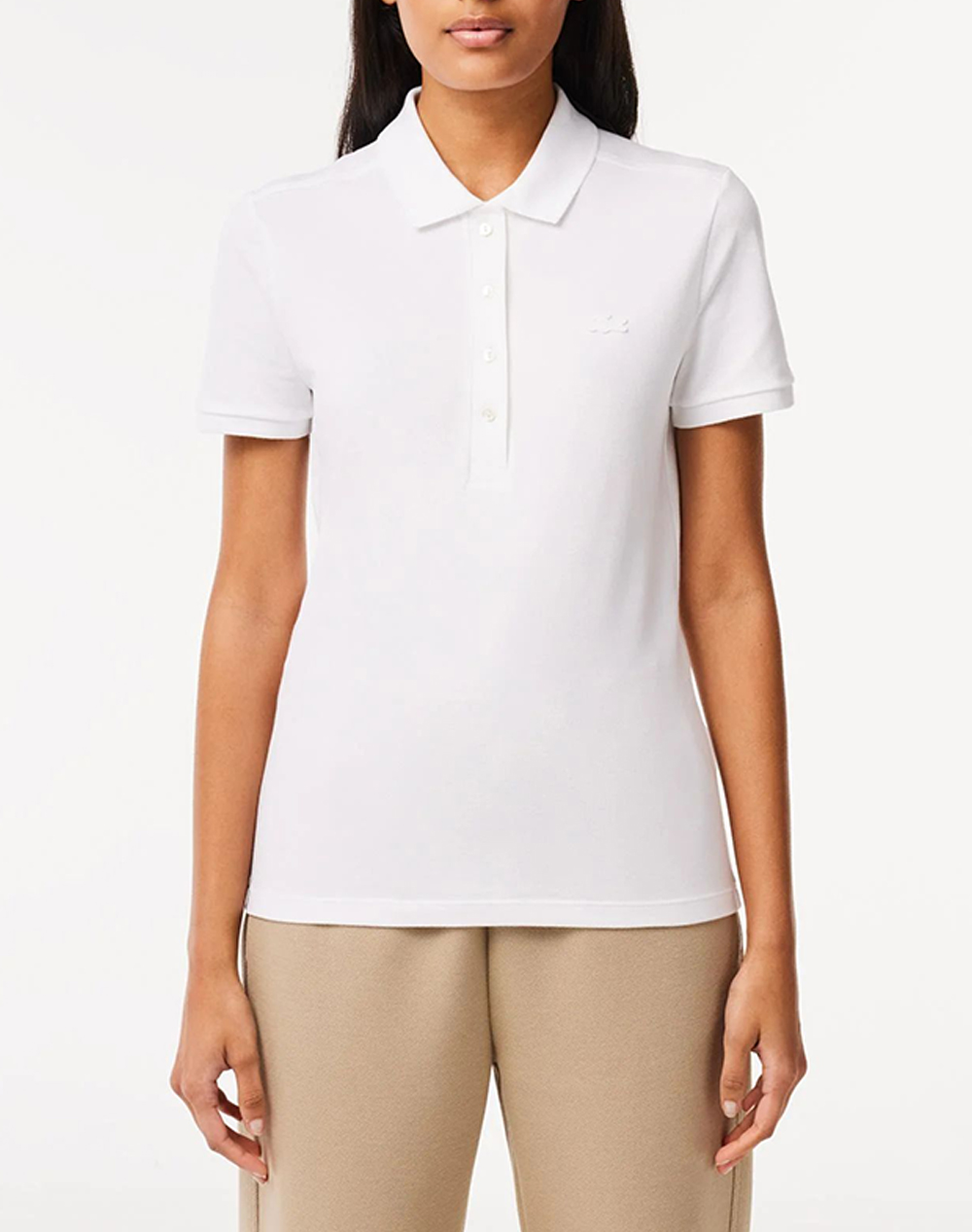 LACOSTE ΜΠΛΟΥΖΑ ΚΜ POLO SS 3PF5462-001 White