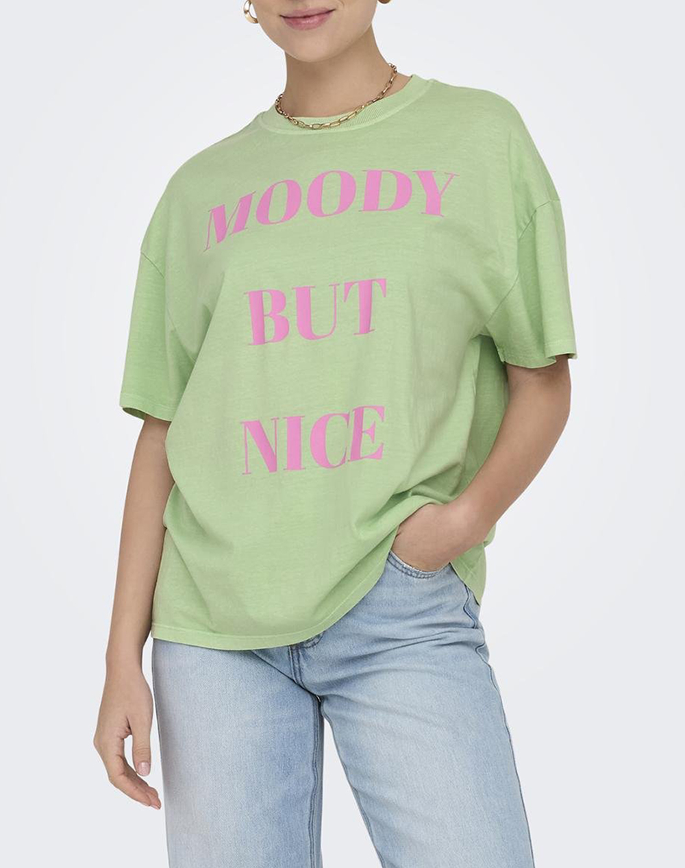 ONLY ONLRILLY S/S MOOD TOP BOX JRS 15316994-Spring BouquetMoody LightGreen 3810AONLY3460201_XR29931