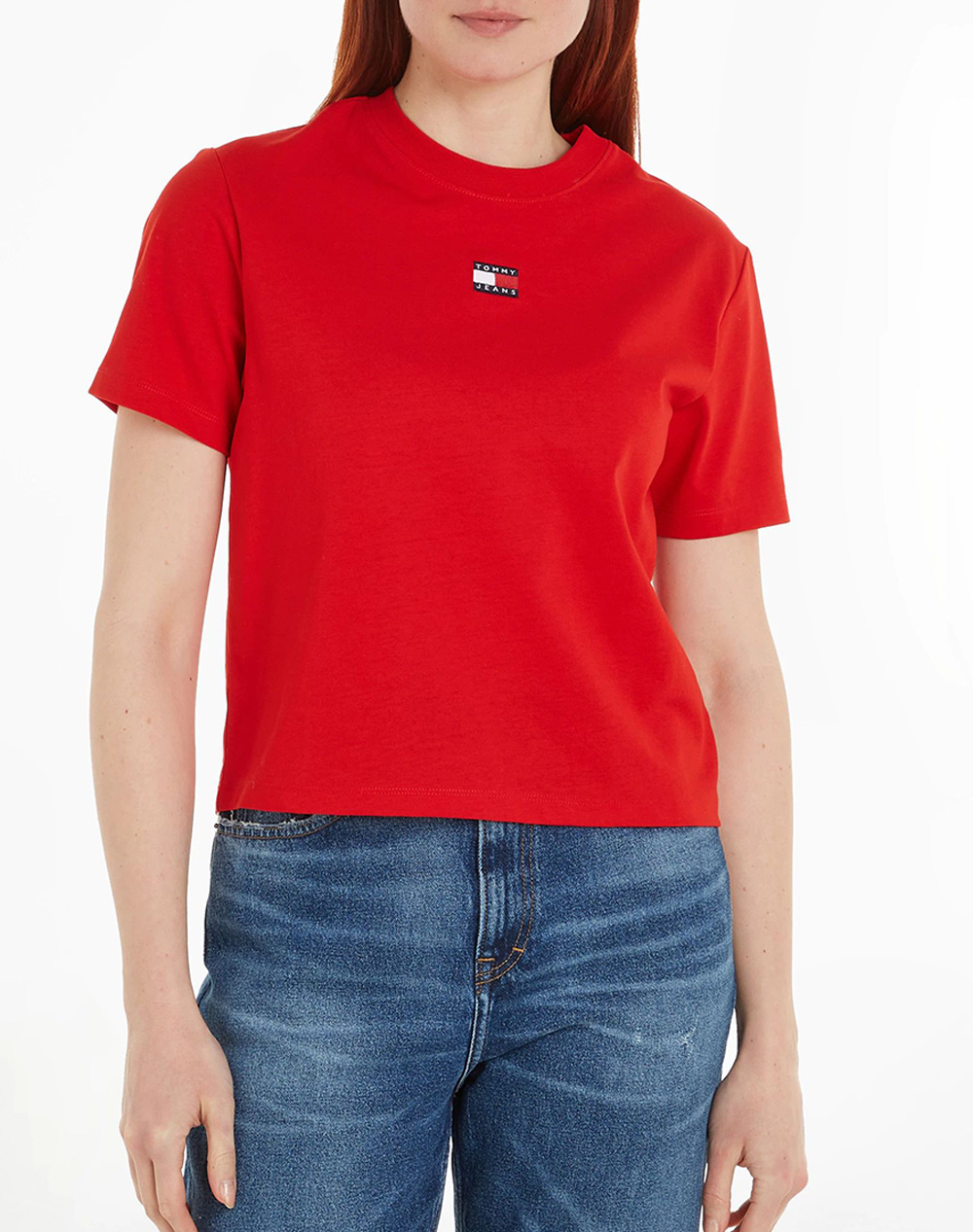 TOMMY JEANS TJW BXY BADGE TEE EXT DW0DW17391-XNL Red