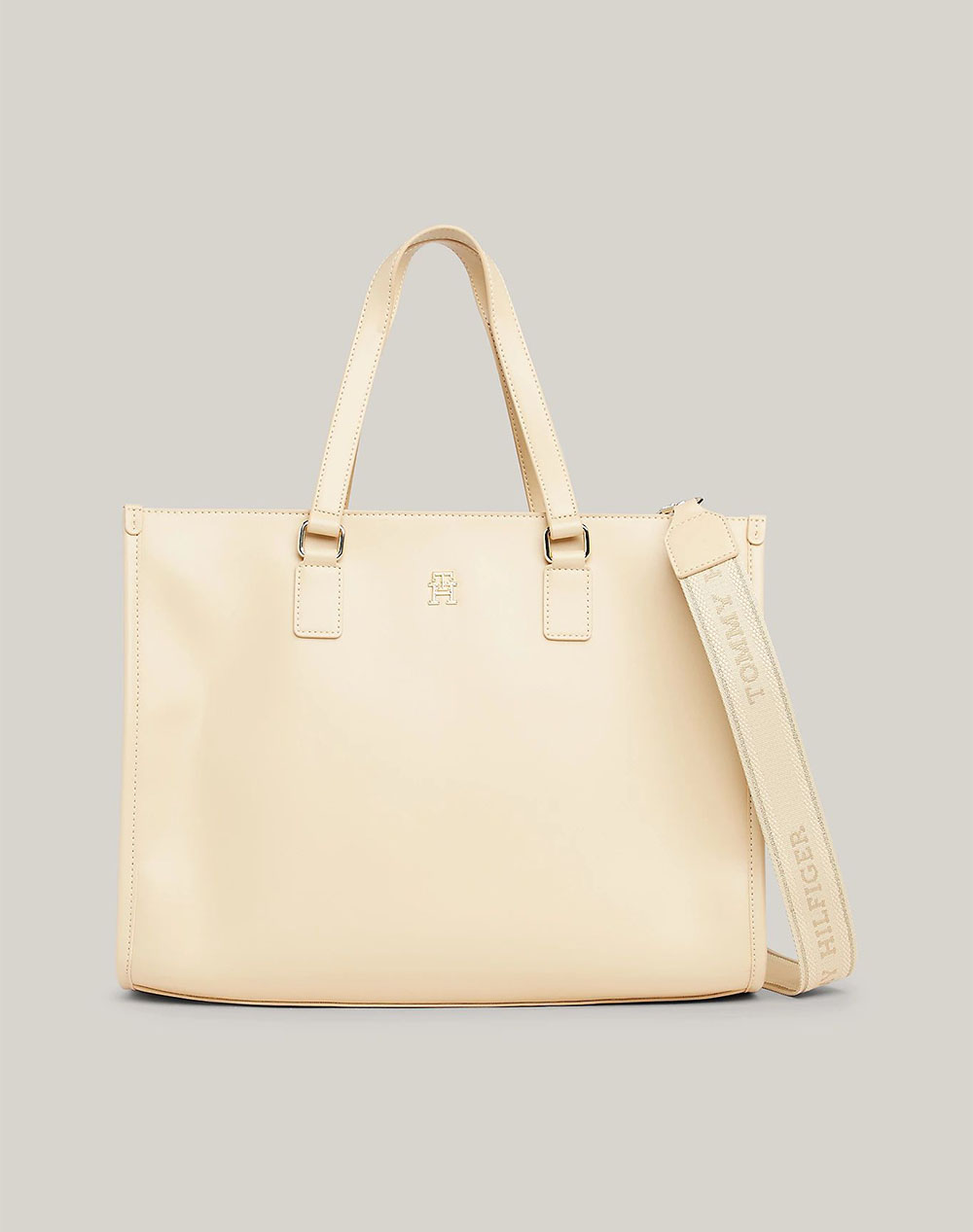 TOMMY HILFIGER TH MONOTYPE TOTE AW0AW15978-ACR Cream