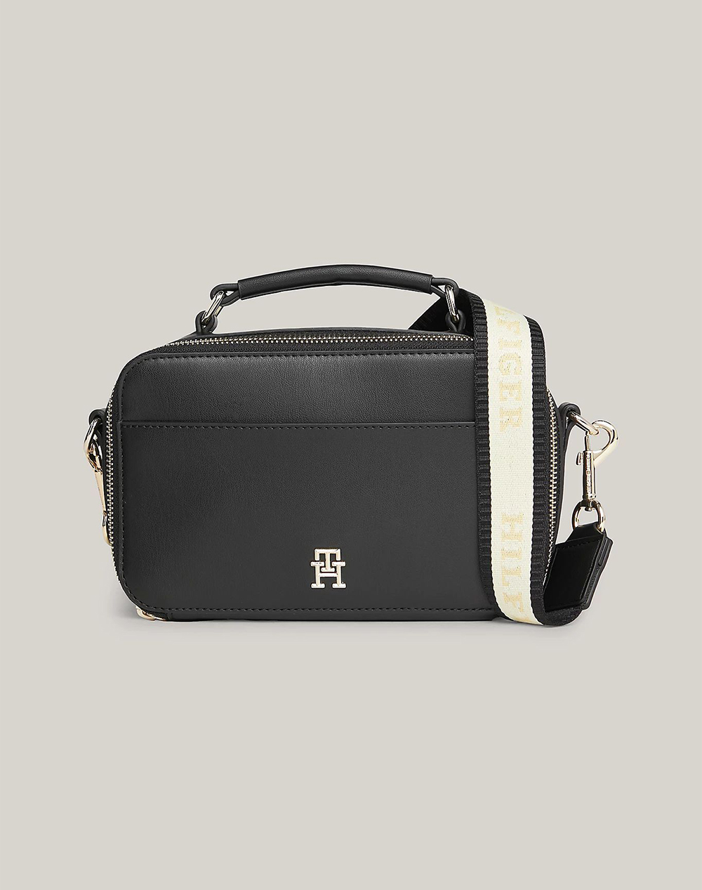 TOMMY HILFIGER ICONIC TOMMY CAMERA BAG (Διαστάσεις: 16 x 23 x 8 εκ.) AW0AW15689-BDS Black