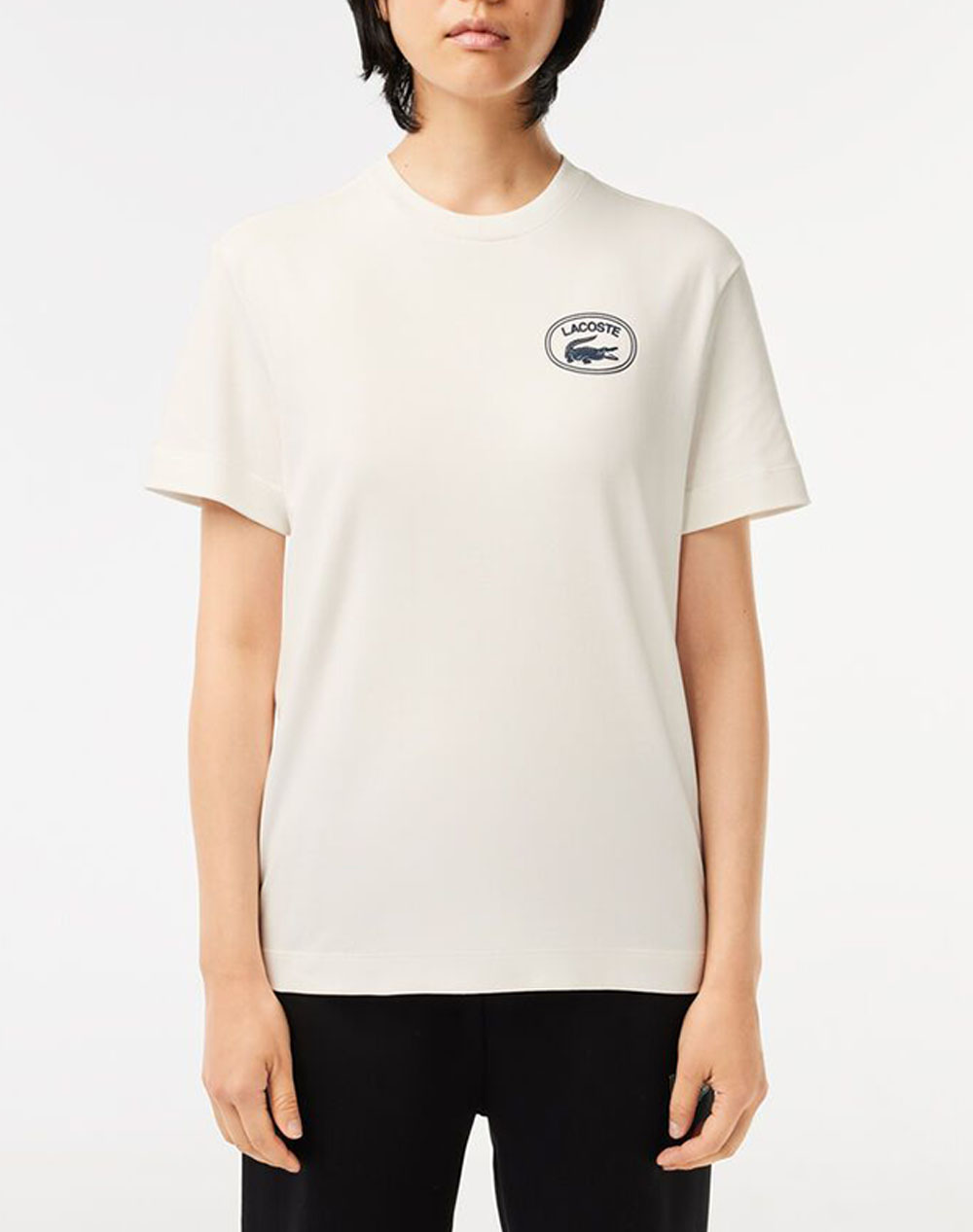 LACOSTE ΜΠΛΟΥΖΑ ΚΜ TEE-SHIRT SS 3TF0854-70V OffWhite