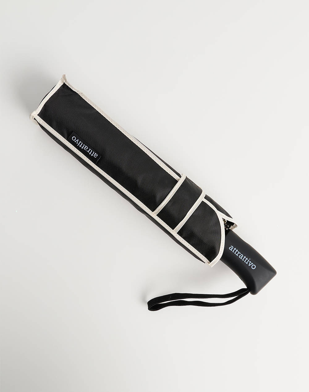 Attrattivo Γυναικεία Ομπρέλα Με Τύπωμα Λογότυπου Μαύρο Πολυεστέρας