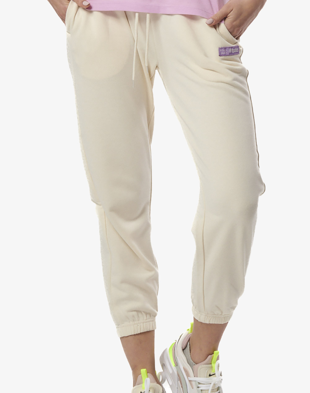 BODY ACTION WOMEN”S HIGH WAIST PANTS 021434-01-Antique White OffWhite 3810PBODY2040052_XR15930