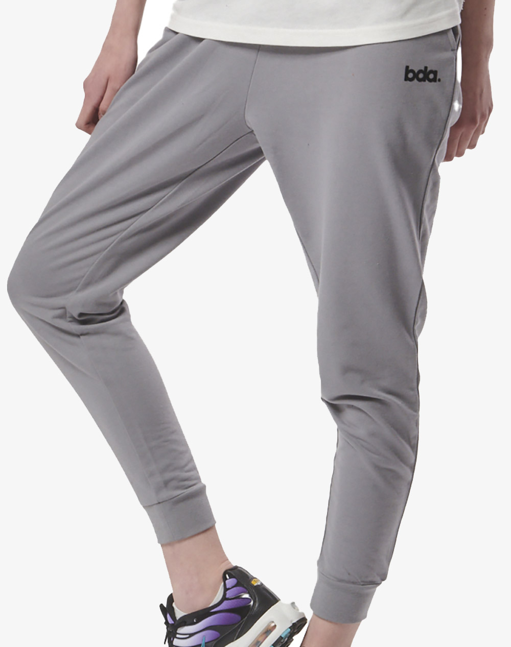 BODY ACTION WOMEN”S ESSENTIAL SPORT JOGGERS 021432-01-SILVER GREY LightGray