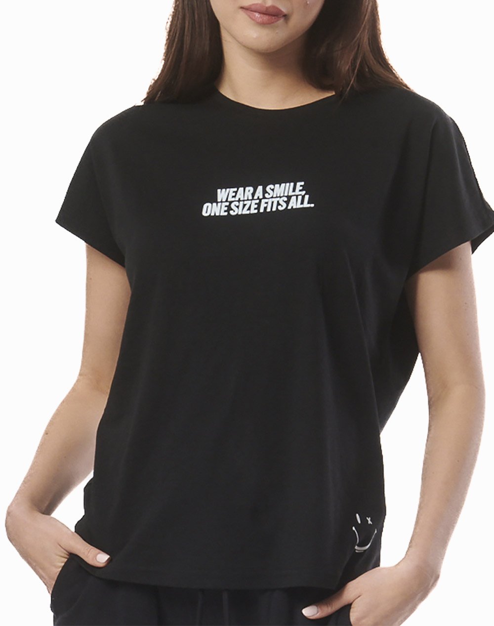 BODY ACTION WOMEN”S RELAXED FIT T-SHIRT 051421-01-BLACK Black 3810PBODY3400031_2813