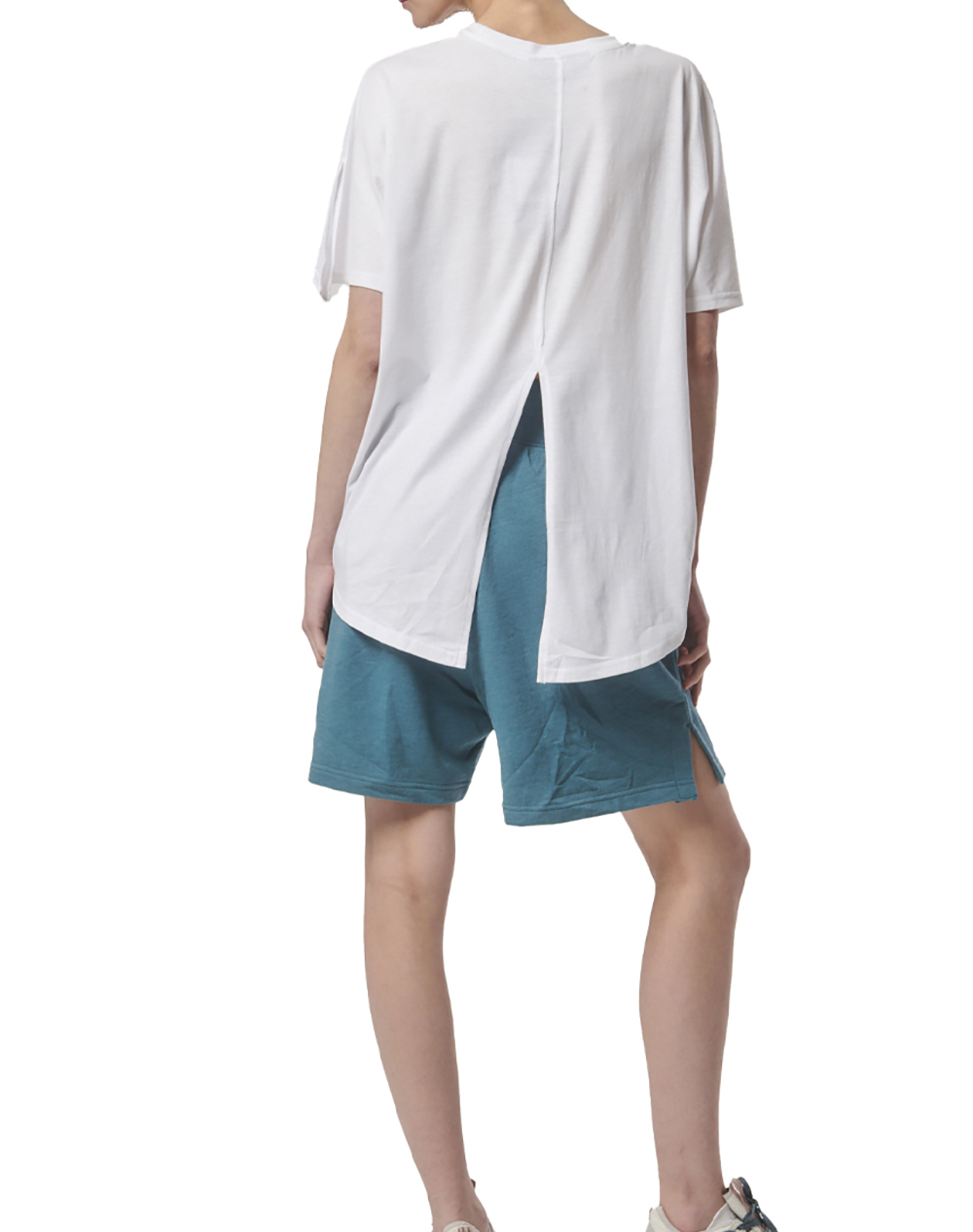 BODY ACTION WOMENS OVERSIZED TOP W/CUTS