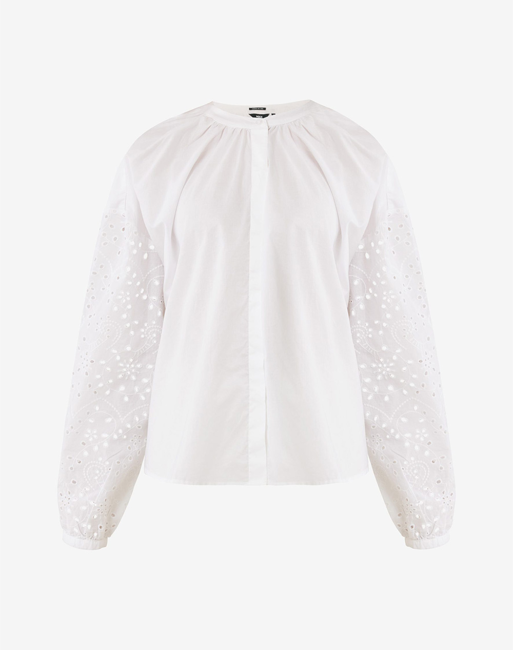 MEXX Blouse with embroidery sleeves and back MF006103041W-110602 OffWhite