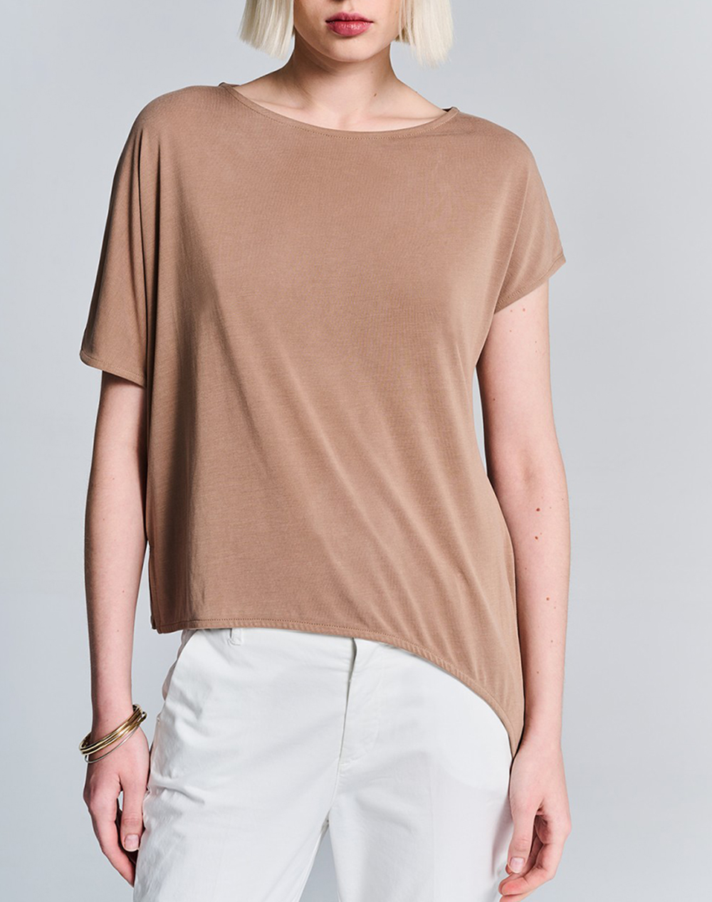 STAFF Isalina t-shirt short sleeve 63-017.051-Ν0033 SandyBrown