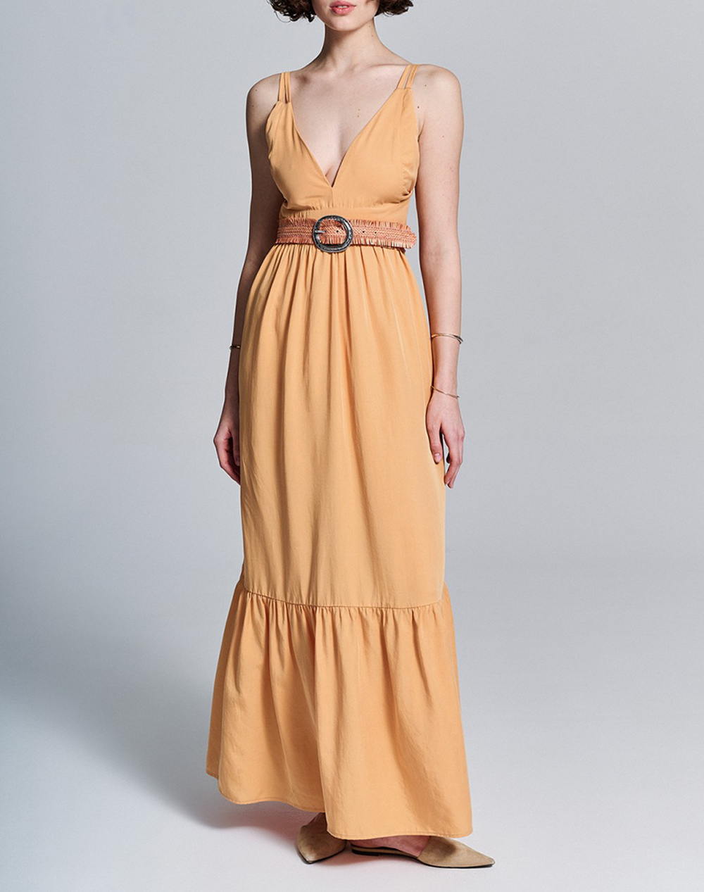 STAFF Mila long dress 67-007.051-Ν9968 Orange