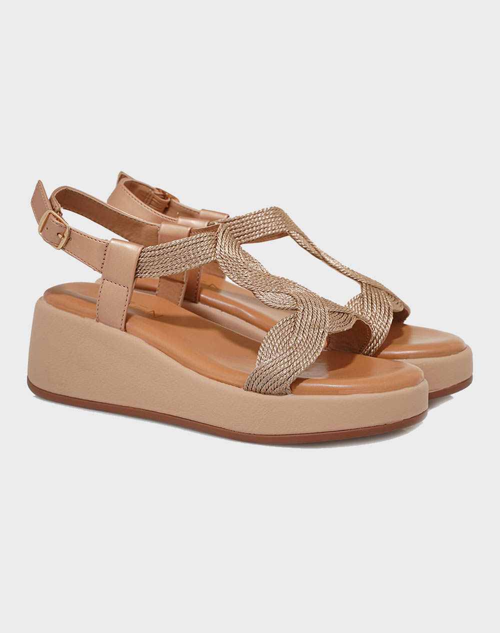 SEVEN FLAT PLATFORMS S424E559319N-19N RoseGold φωτογραφία