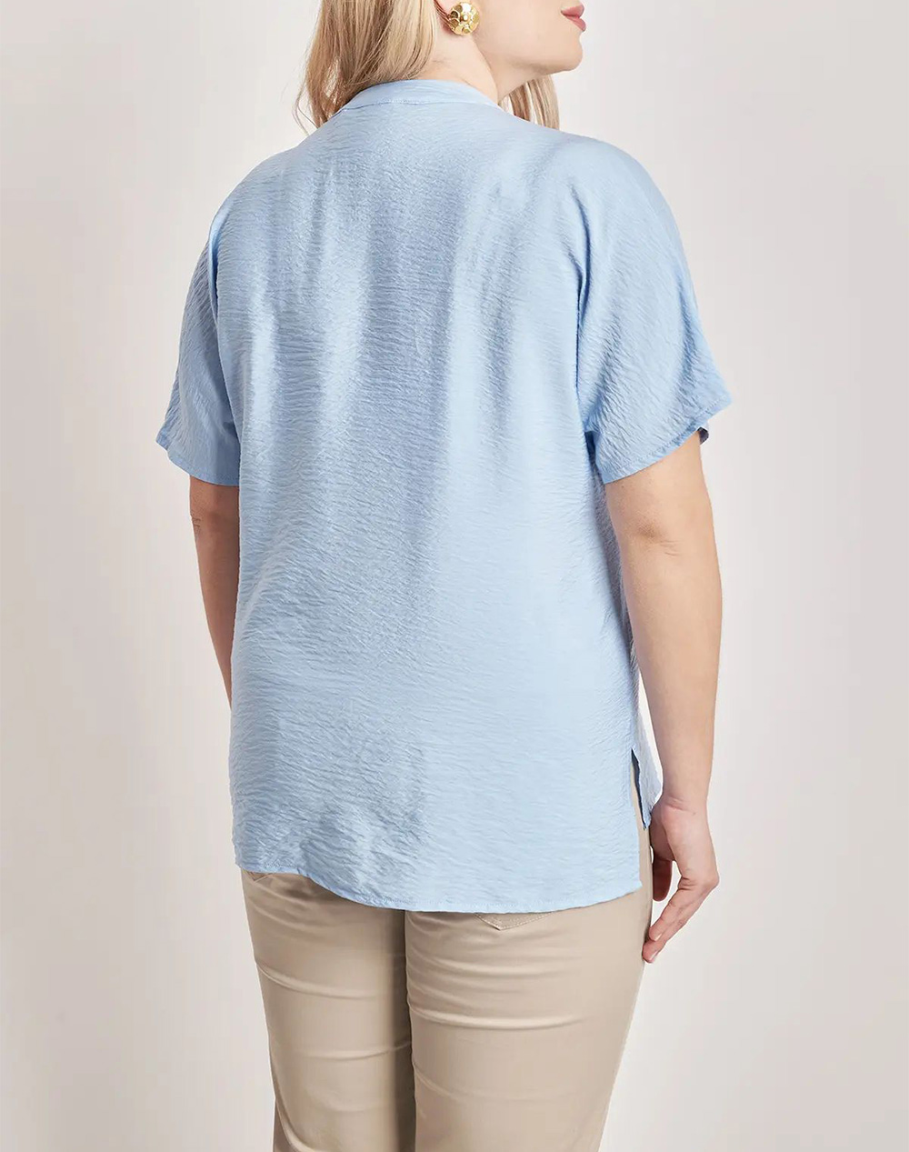 PARABITA Washed shirt with short sleeves