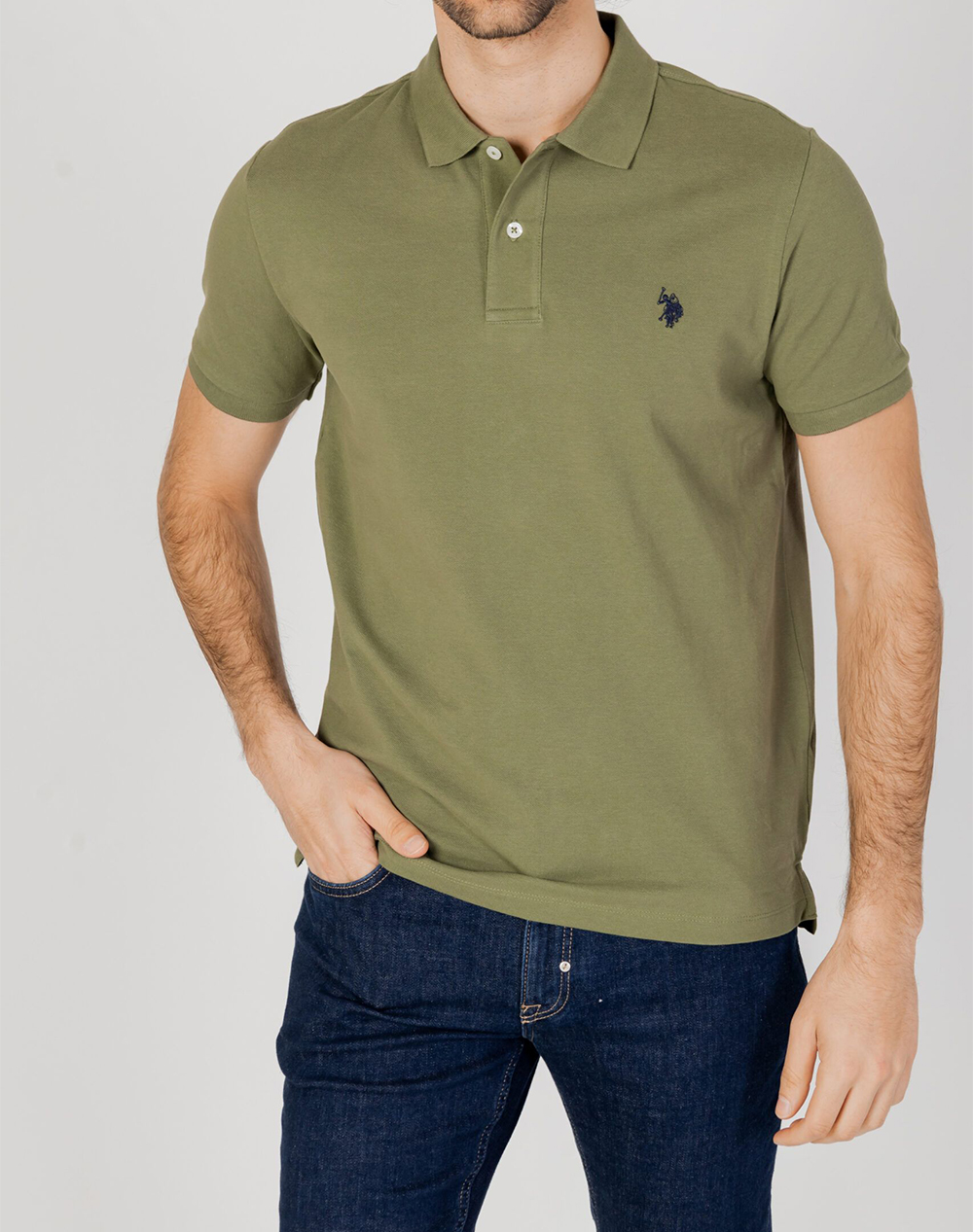 US POLO ASSN KING 41029 EHPD POLO PACK OF 400 ΜΠΛΟΥΖΑ ΑΝΔΡΙΚΟ 6735541029P400-314 Olive 3820A0USP3400003_XR29004