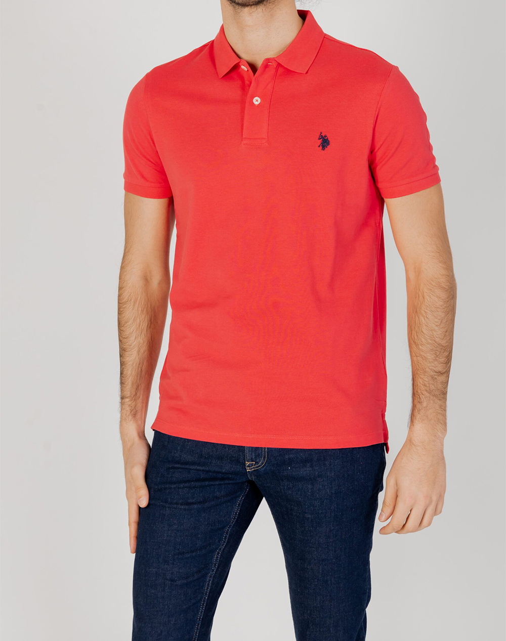 US POLO ASSN KING 41029 EHPD POLO PACK OF 400 ΜΠΛΟΥΖΑ ΑΝΔΡΙΚΟ 6735541029P400-352 OrangeRed