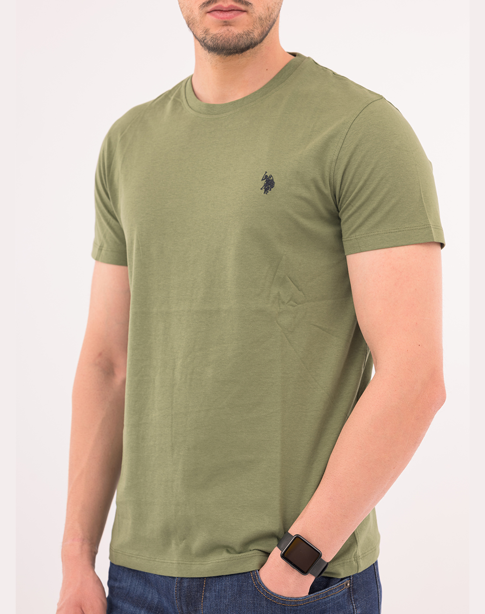 US POLO ASSN MICK 49351 EH33 PACK OF 200 ΜΠΛΟΥΖΑ ΑΝΔΡΙΚΟ 6735949351P200-141 Olive