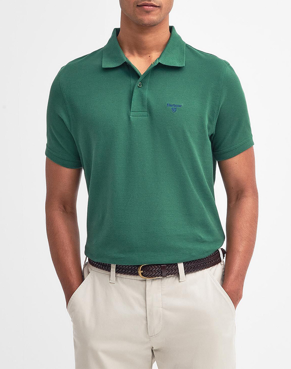 BARBOUR BARBOUR LIGHTWEIGHT SPORTS POLO ΜΠΛΟΥΖΑ POLO MML1367-BROL72.3 Green