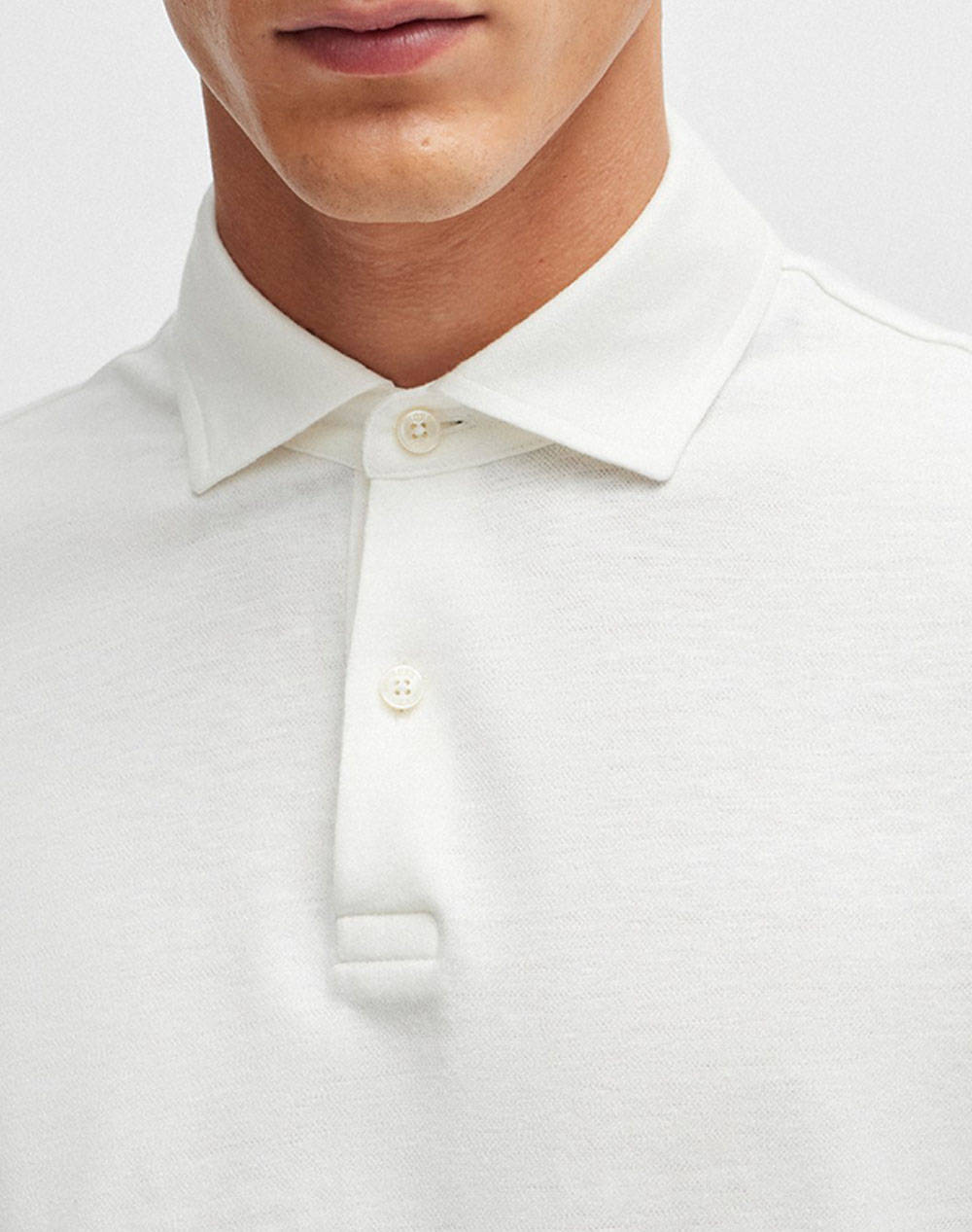 Boss Press 56 10260110 01 50511600-100 White ανδρικά ρούχα μπλούζες Polo Politikos Shop Πολιτικός