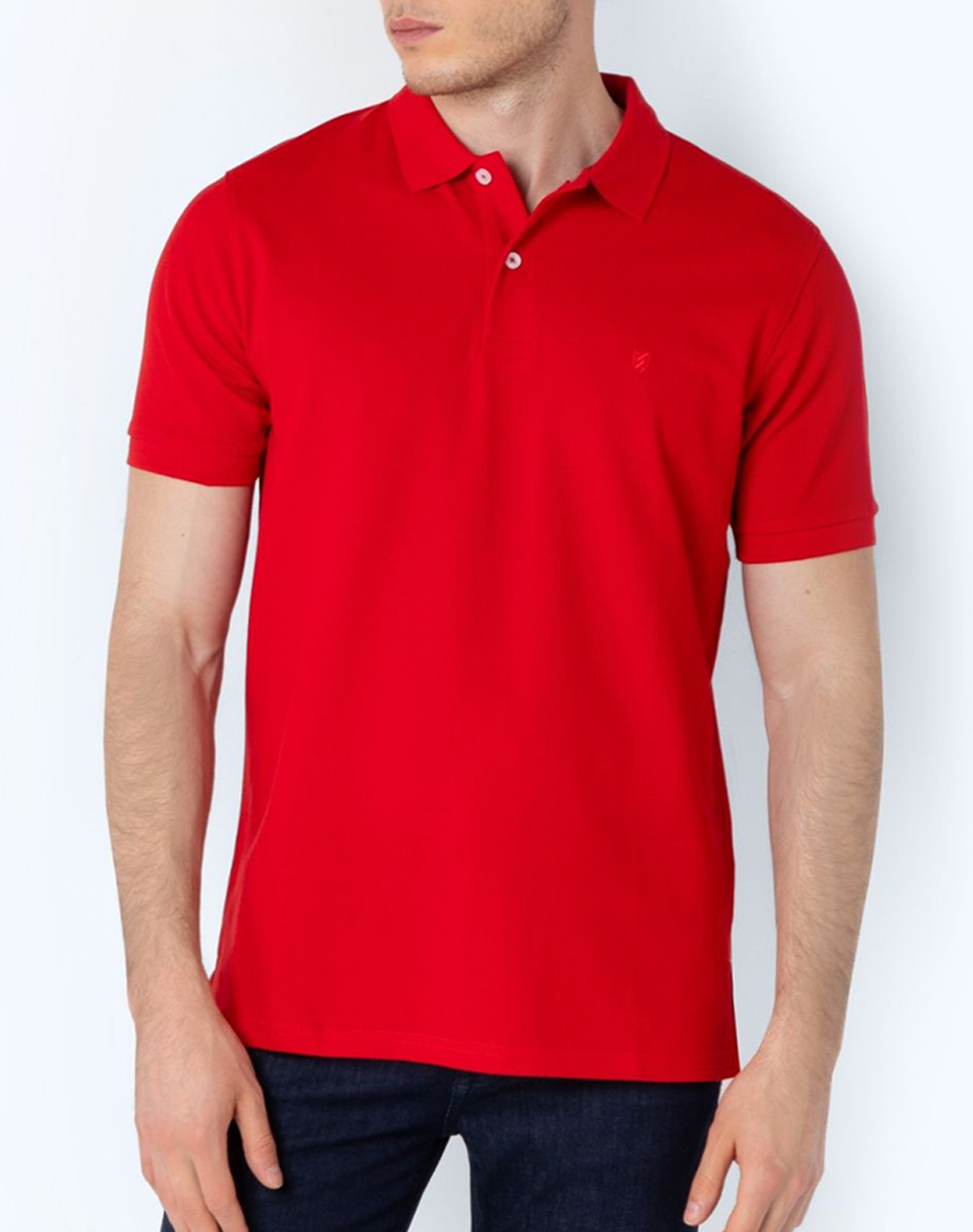 THE BOSTONIANS ΜΠΛΟΥΖΑ POLO PIQUE REGULAR FIT 3PS0001-Pomegranate FireRed 3820ABOST3410092_XR15949