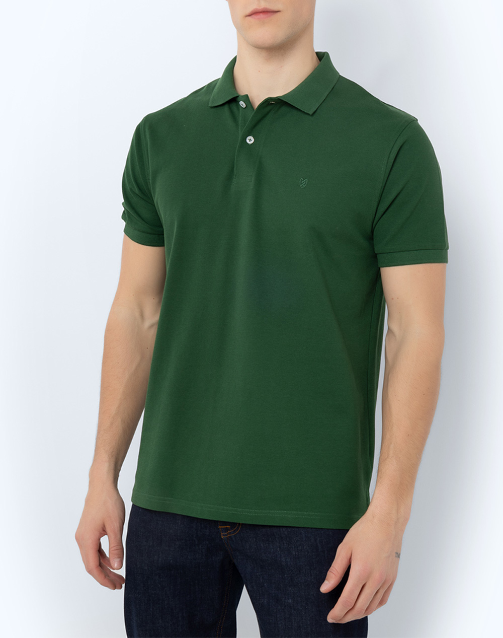 THE BOSTONIANS ΜΠΛΟΥΖΑ POLO PIQUE REGULAR FIT 3PS0001-BOSTON Green 3820ABOST3410092_XR30396