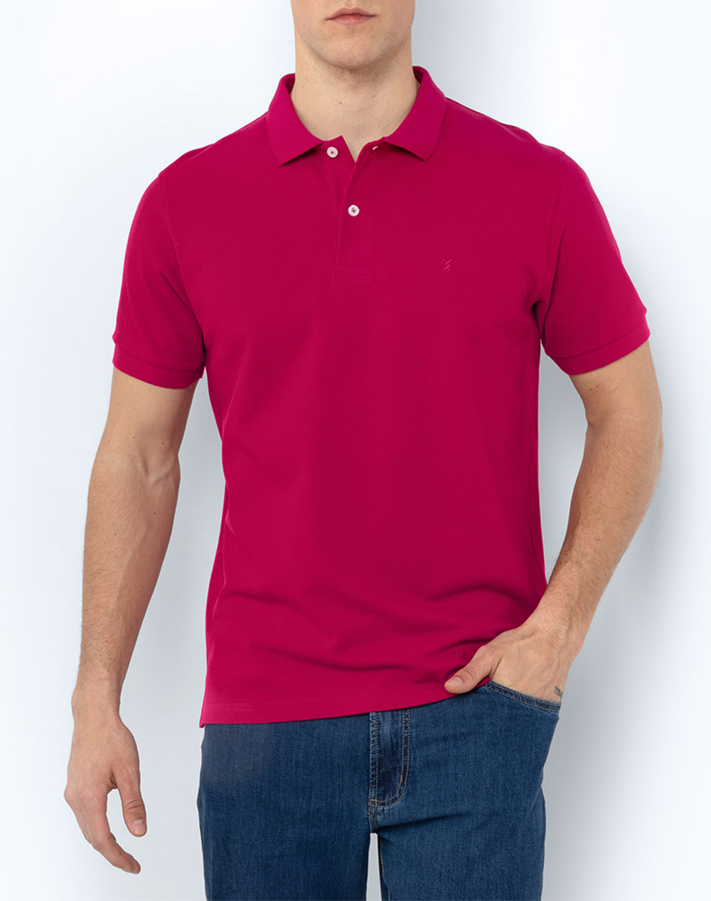 THE BOSTONIANS ΜΠΛΟΥΖΑ POLO PIQUE REGULAR FIT 3PS0001-MAJESTIC Magenta 3820ABOST3410092_XR30400