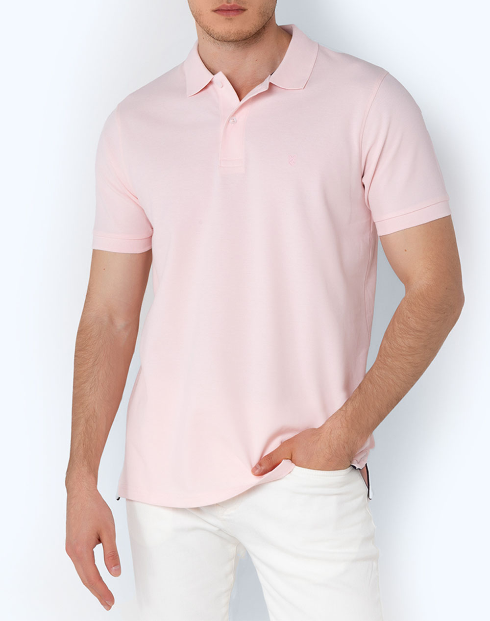 THE BOSTONIANS ΜΠΛΟΥΖΑ POLO PIQUE REGULAR FIT 3PS0001-PINK Pink 3820ABOST3410092_1893